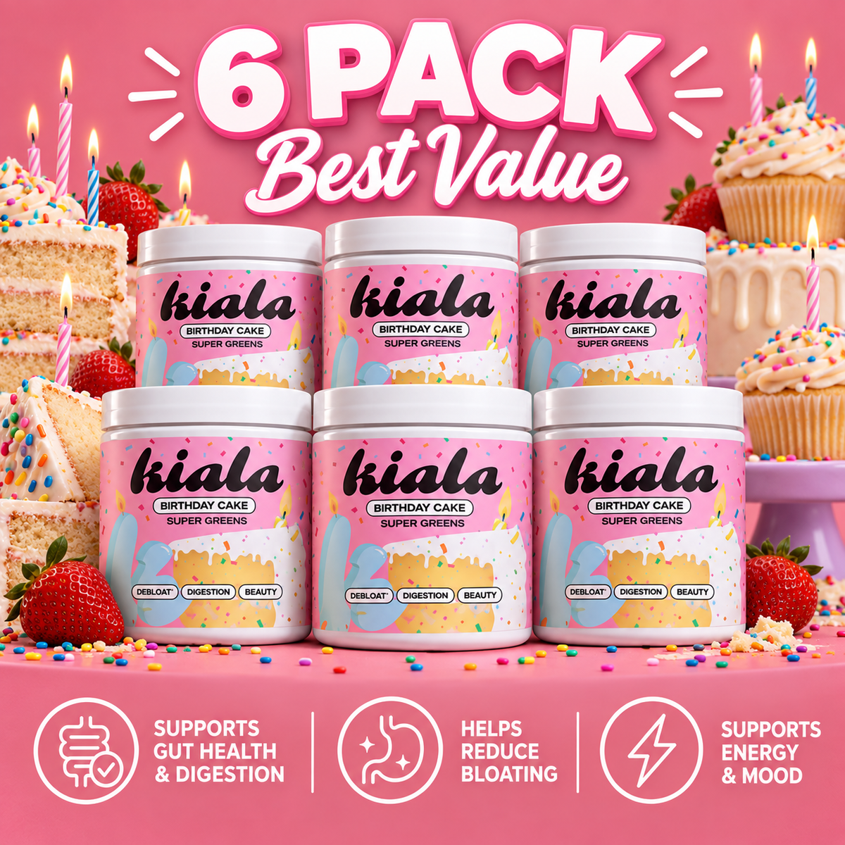 Birthday Cake 6 Pack Upsell
