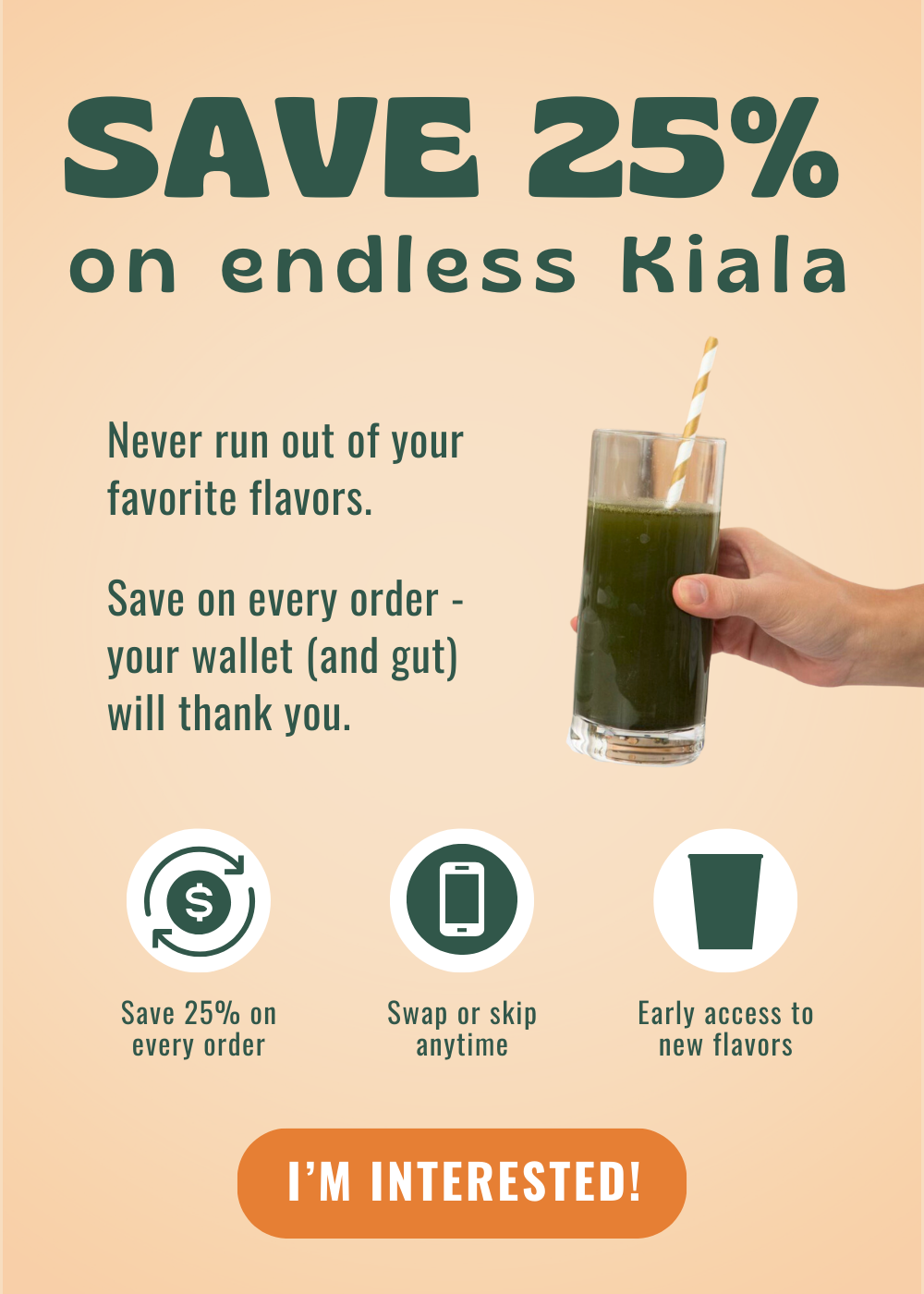 Kiala Nutrition Super Greens - Organic Greens Powder to Reduce Bloat,  Support Gut Health, Boost Immu…See more Kiala Nutrition Super Greens -  Organic